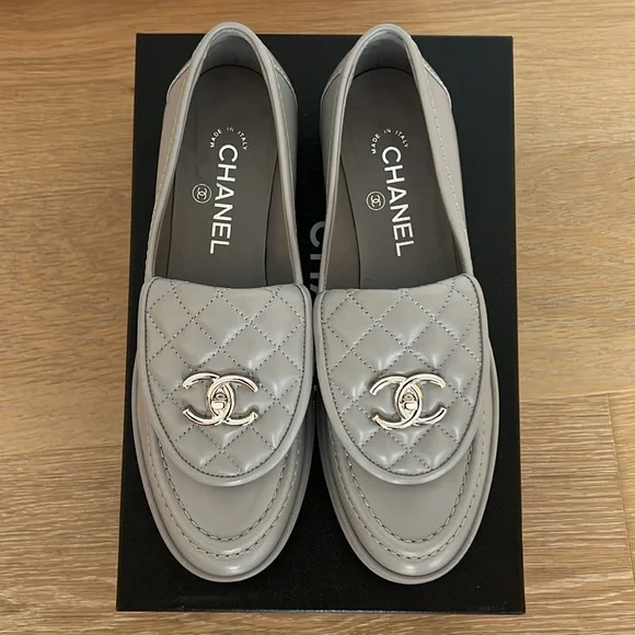 CHANEL Lambskin Quilted CC Turnlock Loafer - Picture 1 of 15